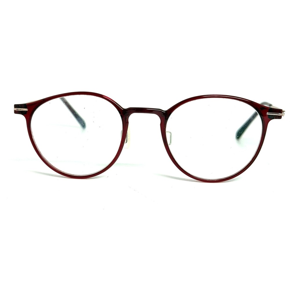 Vari VR20 Round Eyeglasses Burgundy Red Gold 46-20-145 Col.54 Frames